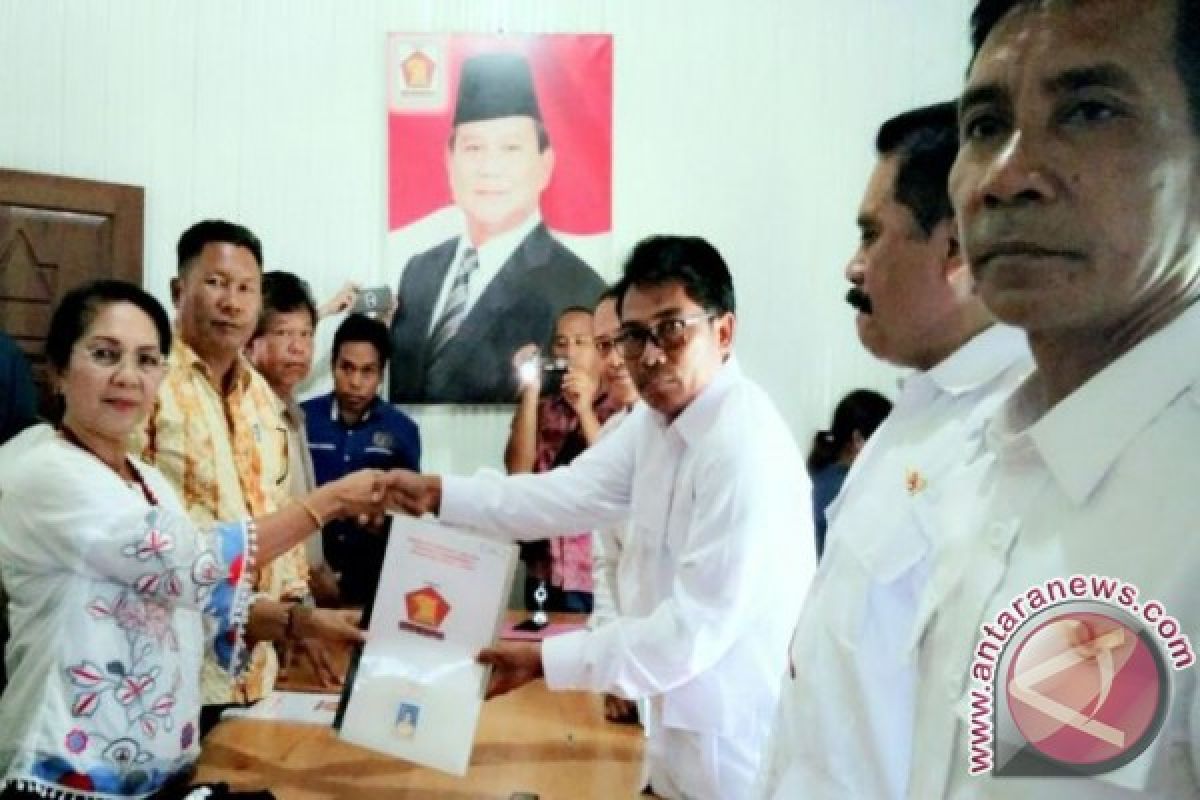 Sata Umani Daftar ke Gerindra Maju Pilkada Lamandau