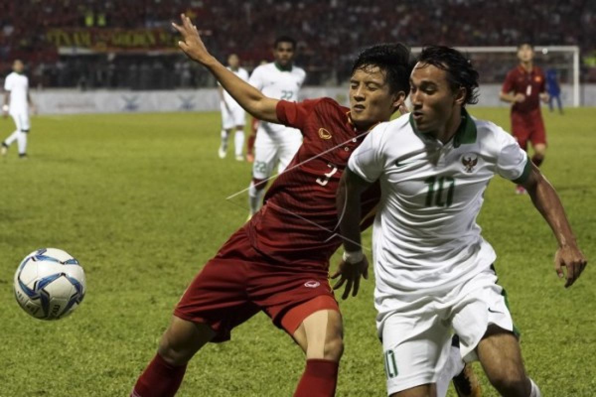 Dengan 10 Pemain, Timnas Indonesia Tahan Imbang Vietnam