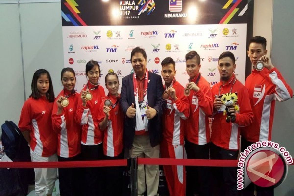 SEA Games 2017 - Penuhi target, Airlangga Pastikan Bonus Menanti Atlet Wushu