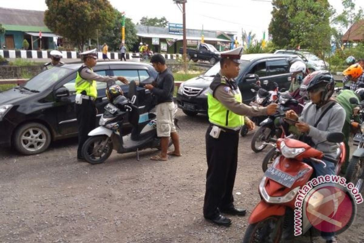 Polres Lamandau Razia Kendaraan Jelang Pesparawi