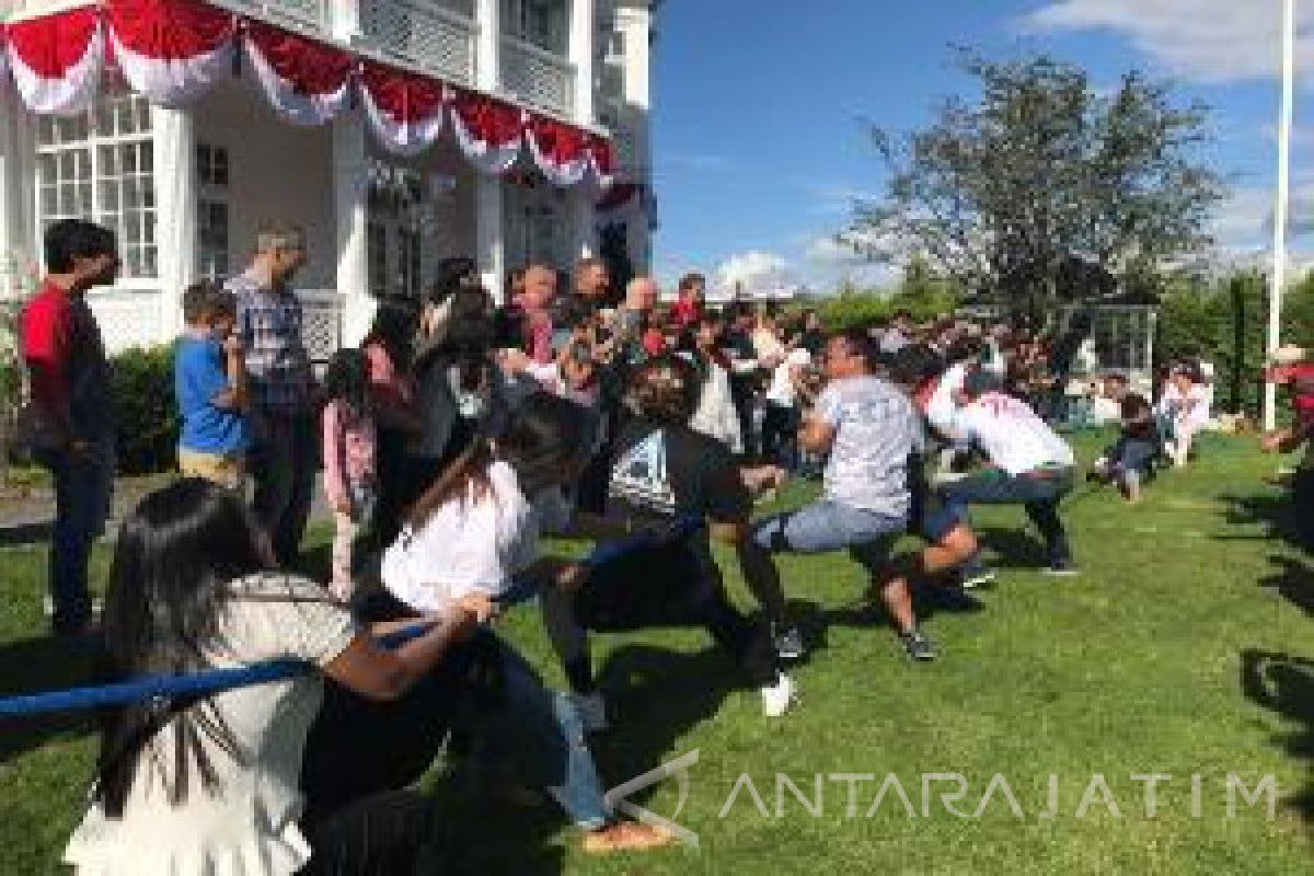 Makan Kerupuk,  Balap Karung dan Promosi Kopi Warnai Perayaan HUT RI di Oslo