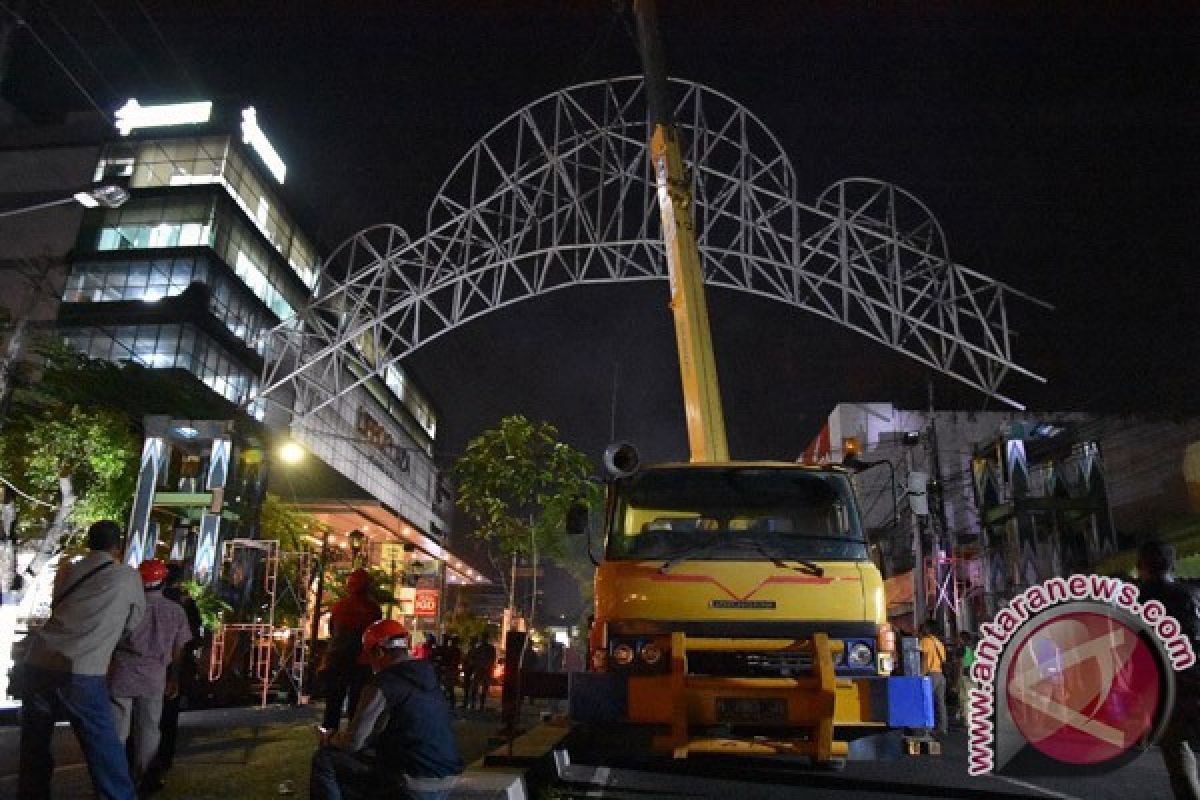 Gapura batas Kota Yogyakarta kembali terpasang