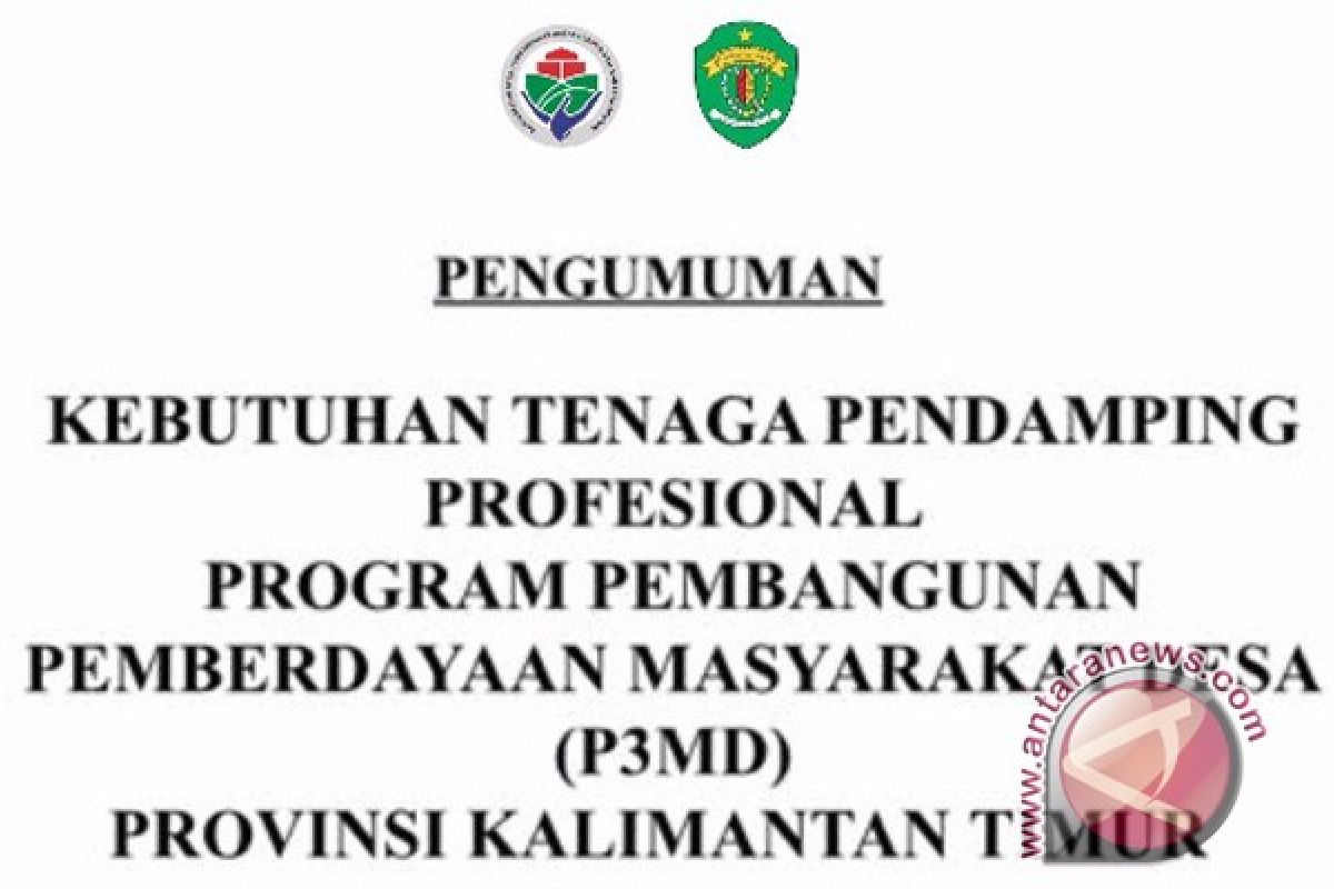 Lowongan Tenaga Pendamping Profesional Desa di Kaltim Tahun 2017