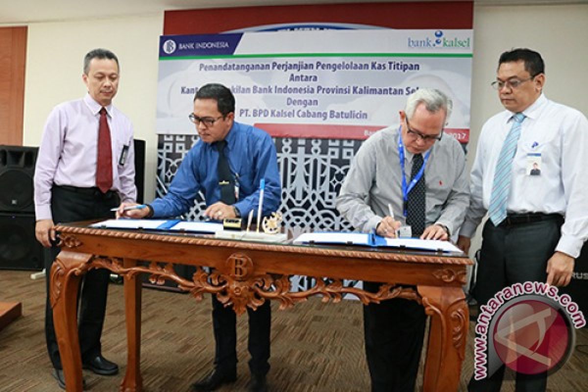 BI dan Bank Kalsel  Kerja Sama Kas Titipan