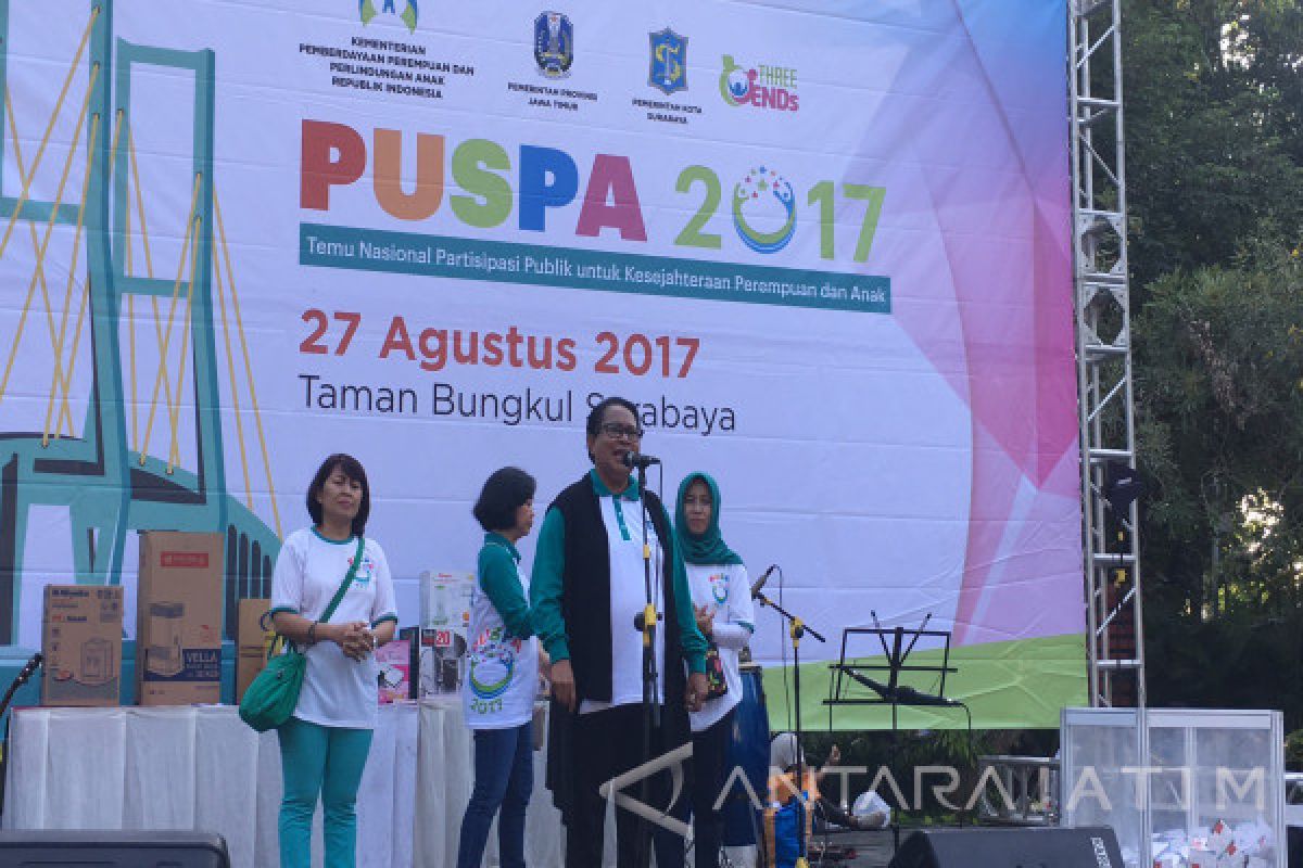 Menteri PPA Hadiri Puspa 2017 di Taman Bungkul Surabaya (Video)