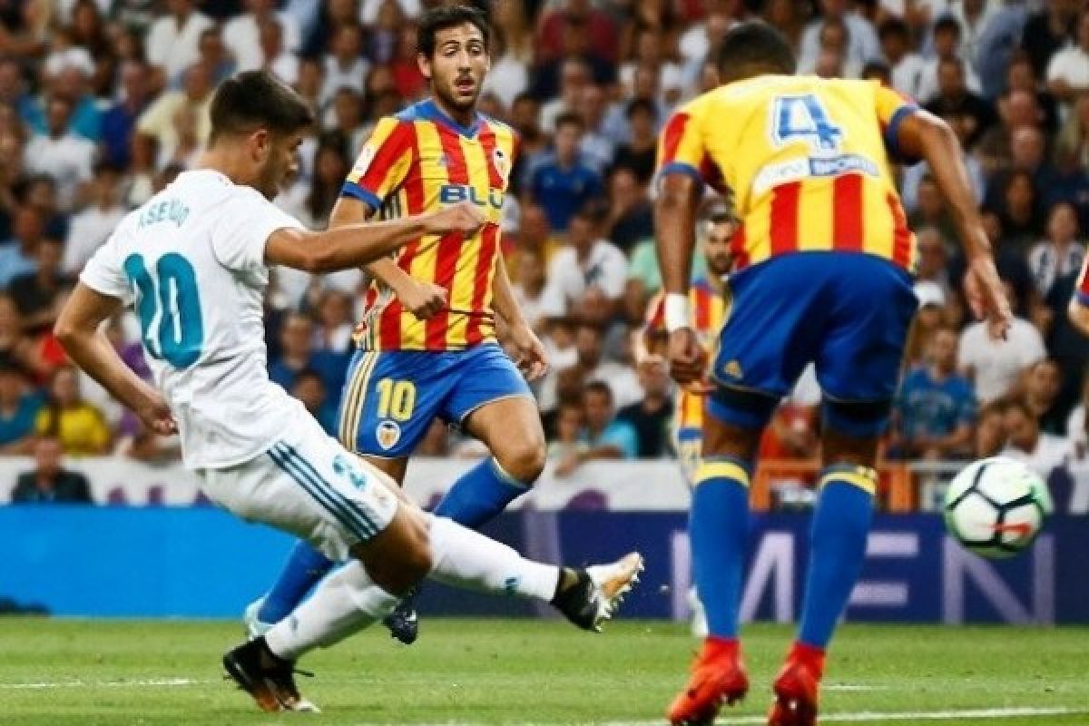 Real Madrid ditahan Valencia 2-2, Asensio cetak dua gol