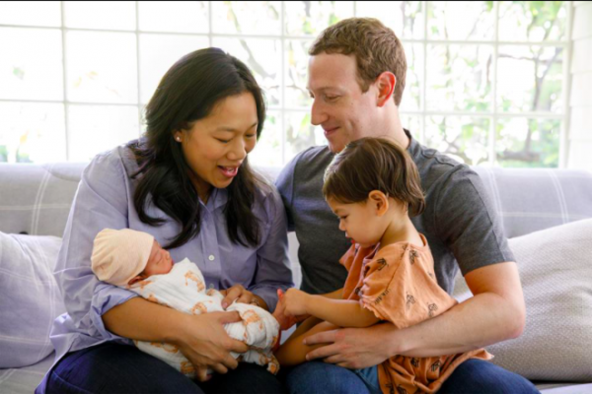 Selamat! Priscilla Chan Istri CEO Facebook Mark Zuckerberg Melahirkan Putri Kedua