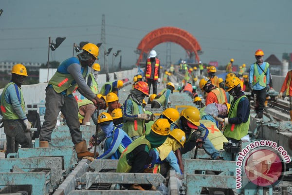 Pekerjaan LRT Palembang sudah 70 persen