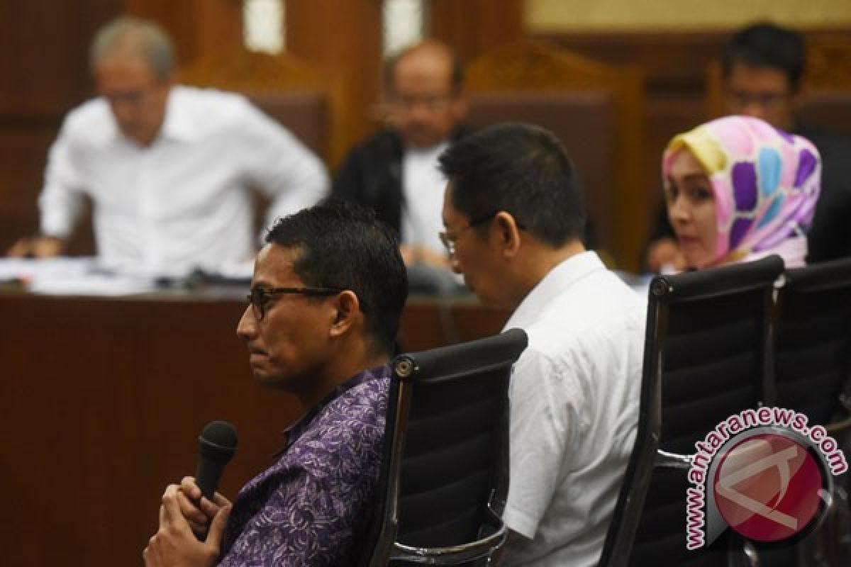 Sandiaga bantah pertemuan dengan Anas, Nazar, Dudung