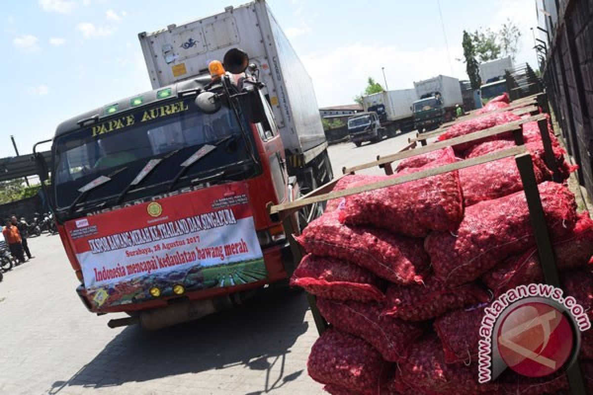 247 ton bawang merah diekspor ke Singapura, Thailand