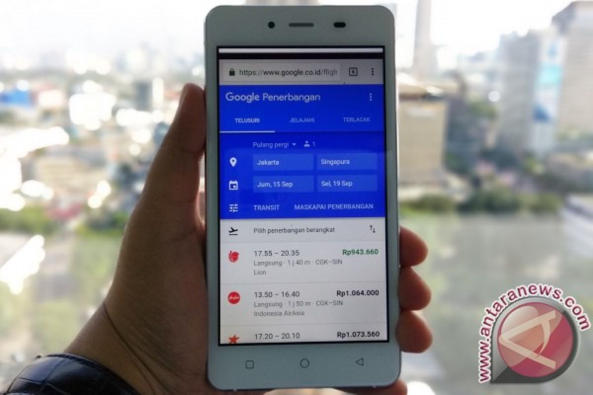 Fitur baru Google Penerbangan bantu berhemat saat berpergian