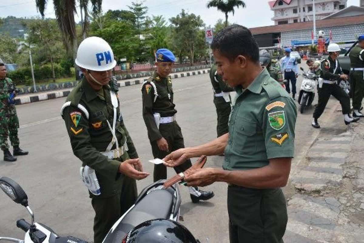 Polisi Militer gelar operasi gabungan penegakan ketertiban dan disiplin