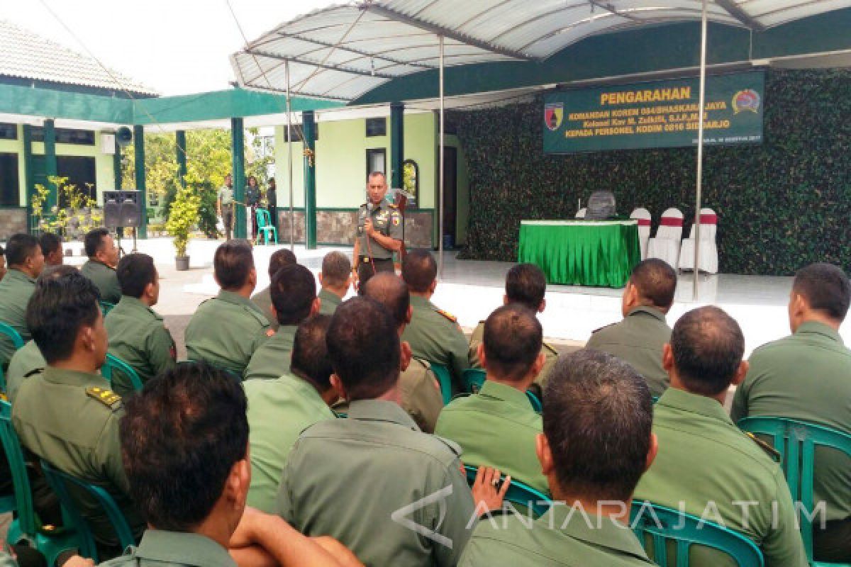 Danrem 084 Ingatkan Anggota Perangi Narkoba