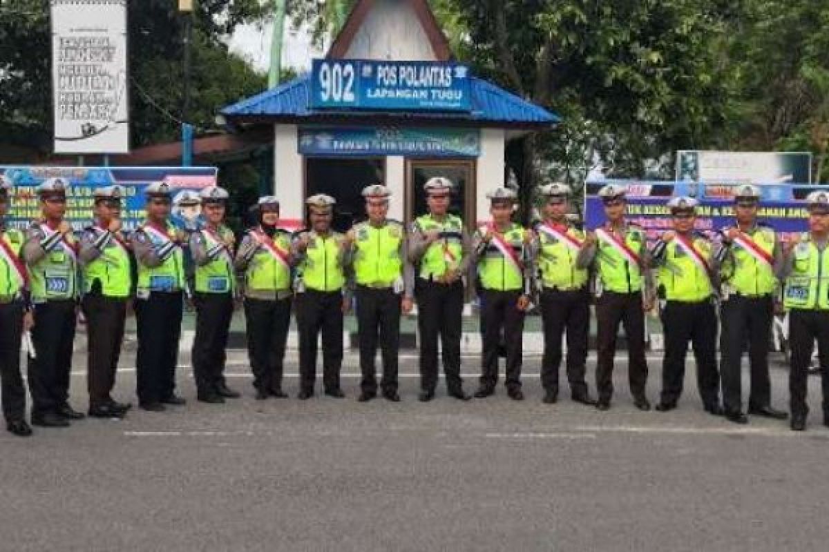 60 Personel Polres Bengkalis Siap Amankan Pawai Obor Kemerdekaan RI