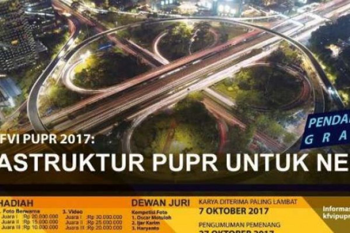 Kementerian PUPR Gelar Lomba Foto Infrastruktur Dengan Hadiah Ratusan Juta    