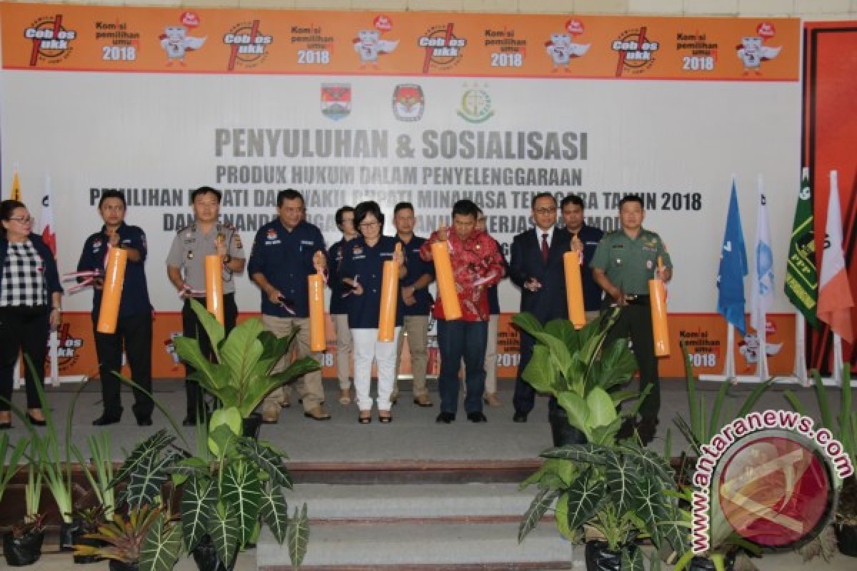 KPU Minahasa Tenggara Luncurkan Maskot Pilkada