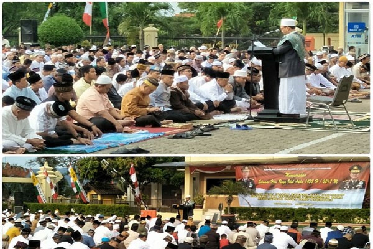 Shalat Idul Adha Dan Kurban 1438 H/2017 M Gubernur Lampung