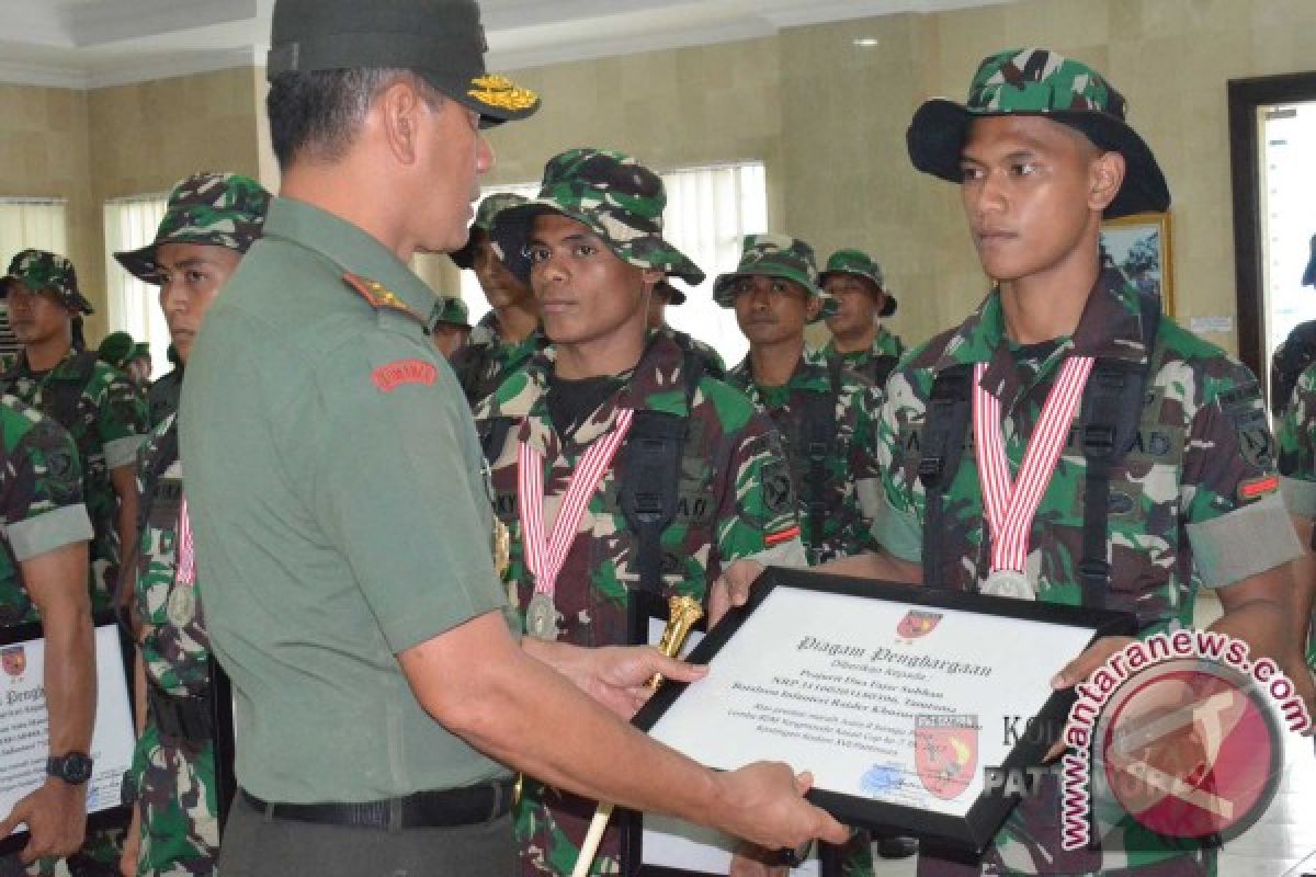 Pangdam Terima Kontingen Bela Diri Militer