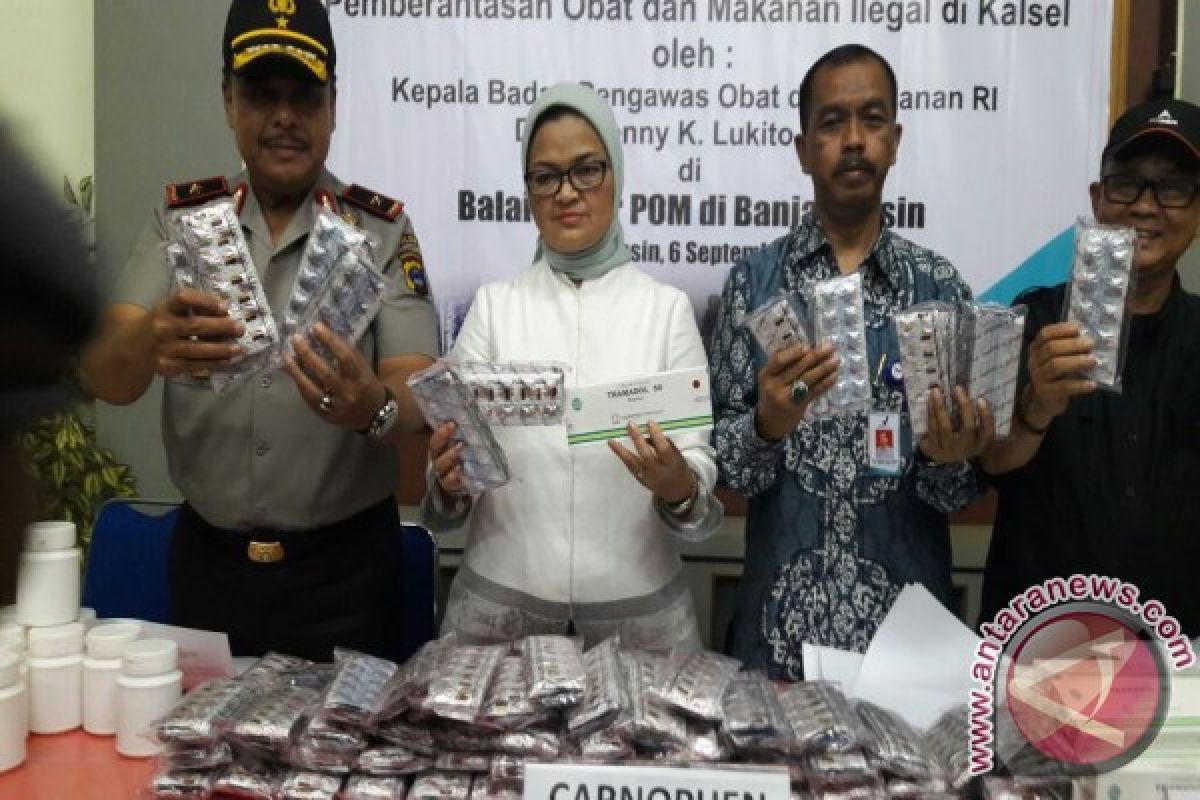 11 Juta Butir Obat Ilegal Gagal Beredar Di Kalsel