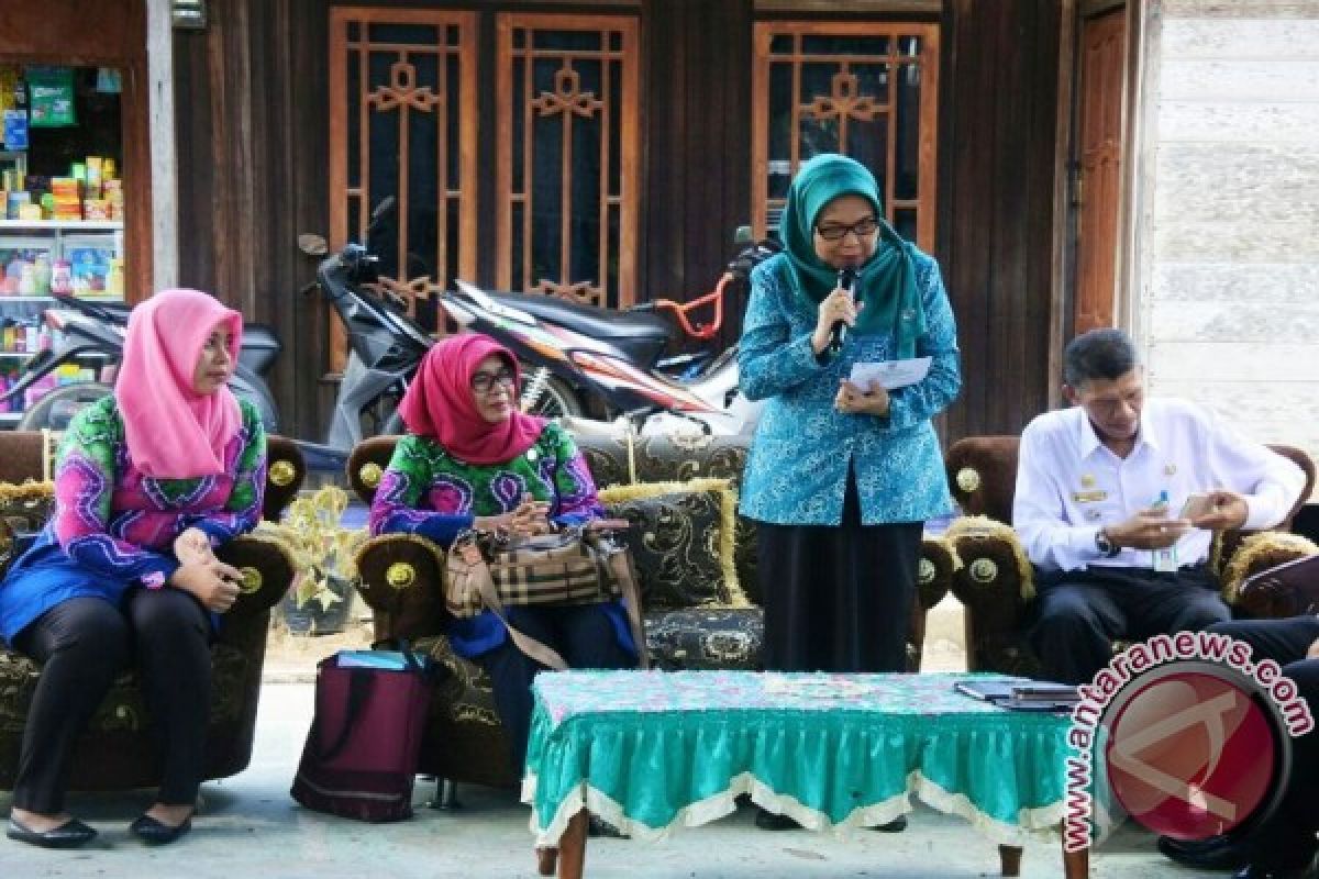 Tim Ferivikasi Lapangan TP PKK Kalsel Kunjungi Desa Mantimin