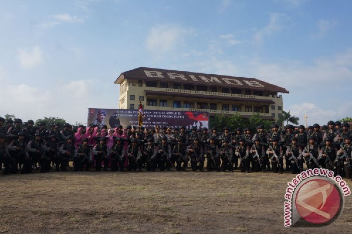 100 Personel Brimob NTB Dikirim Ke Papua