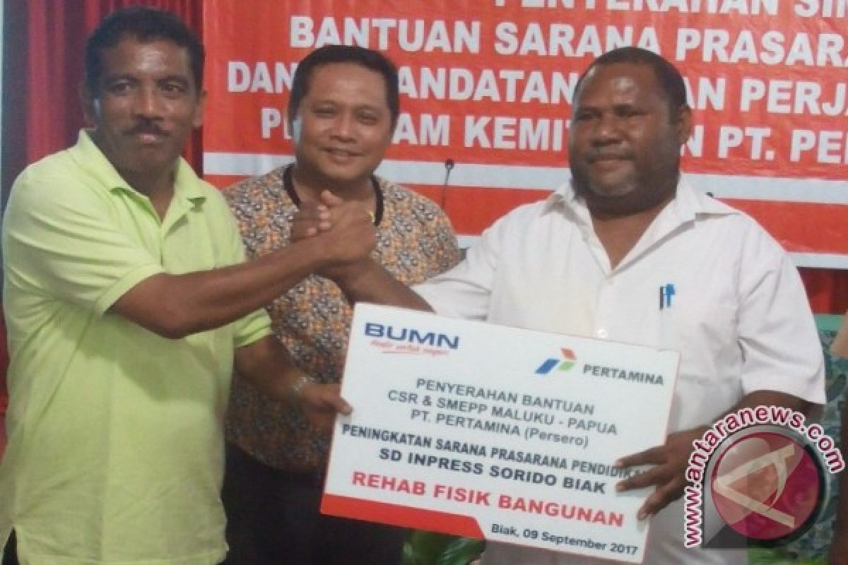 Disdik Biak Numfor: rehabilitasi SD YPK Anggaduber dibiayai Pertamina 