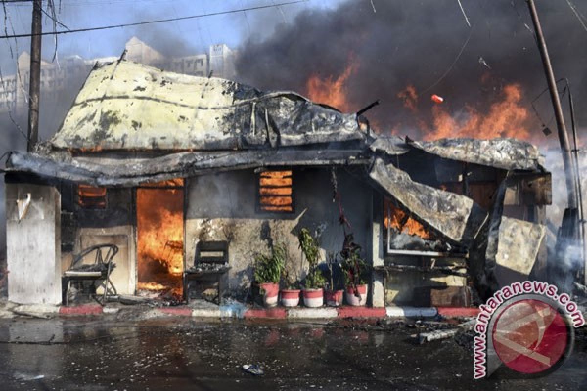 11 rumah di kawasan padat penduduk Palembang terbakar