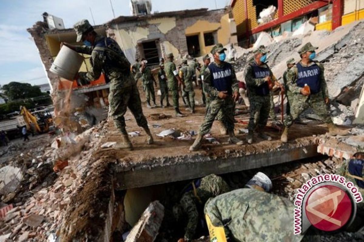 Jumlah korban jiwa akibat gempa di Meksiko jadi 90