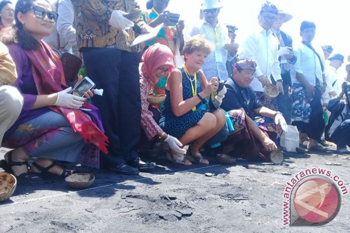200 Tukik Dilepas di Pantai Masceti-Gianyar (Video)