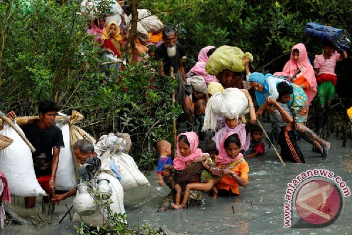 Pengungsi Rohingya terperangkat ranjau di kawasan tak bertuan