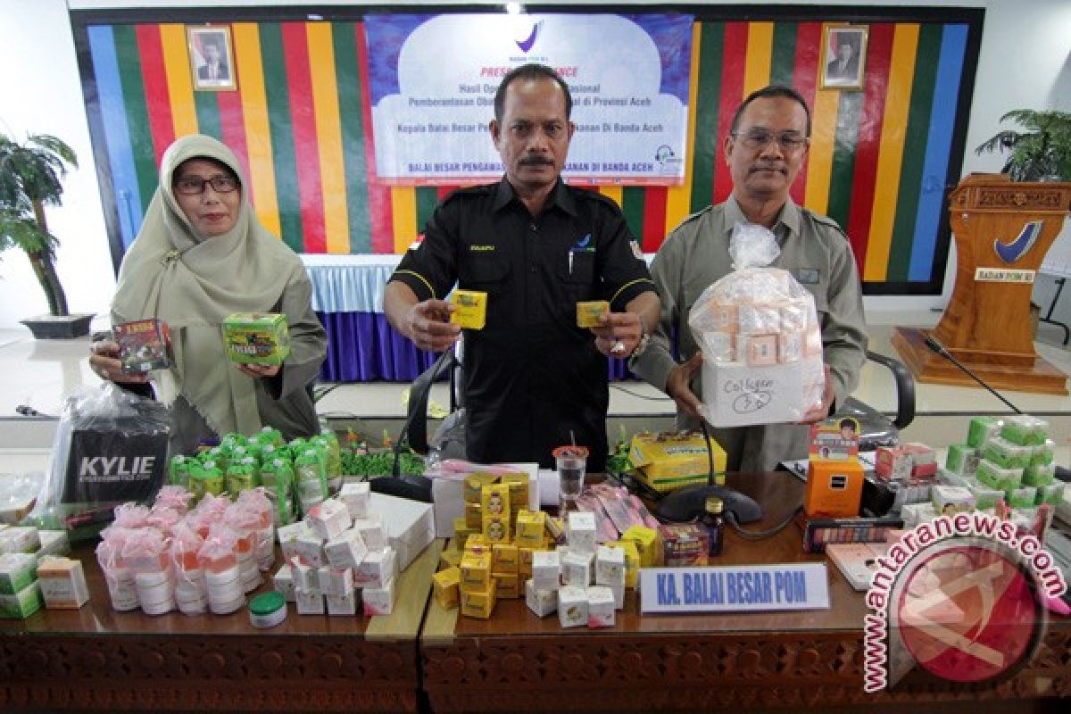 BBPOM Banda Aceh sita ribuan kosmetik ilegal