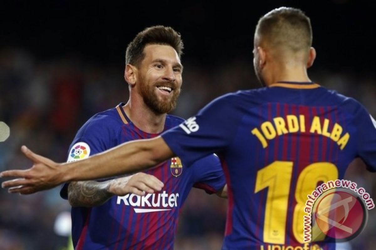 "Sihir" empat gol Messi antar Barcelona gusur Eibar