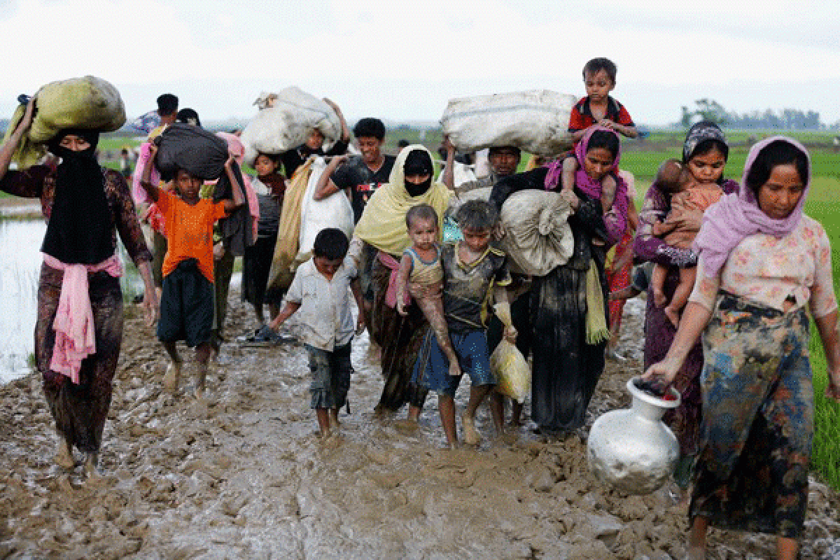 Tentara Myanmar dipenjara terkait pembantaian Rohingya