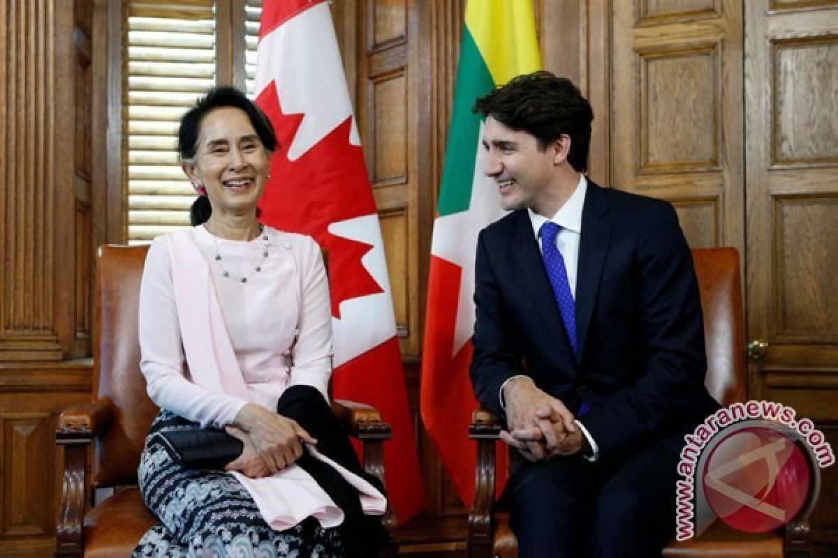 PM Kanada desak Suu Kyi akhiri kekerasan di Myanmar