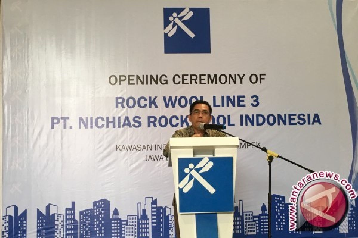 Lini produksi ketiga PT Nichias Rockwool Indonesia mulai beroperasi