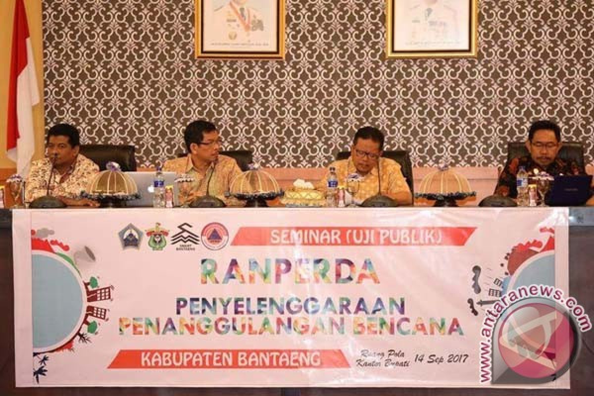 BPBD Bantaeng Gelar Seminar Ranperda Penanggulangan Bencana