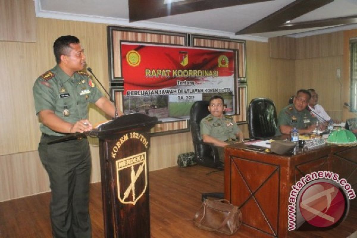 Korem bantu percepat pencapaian target cetak sawah 