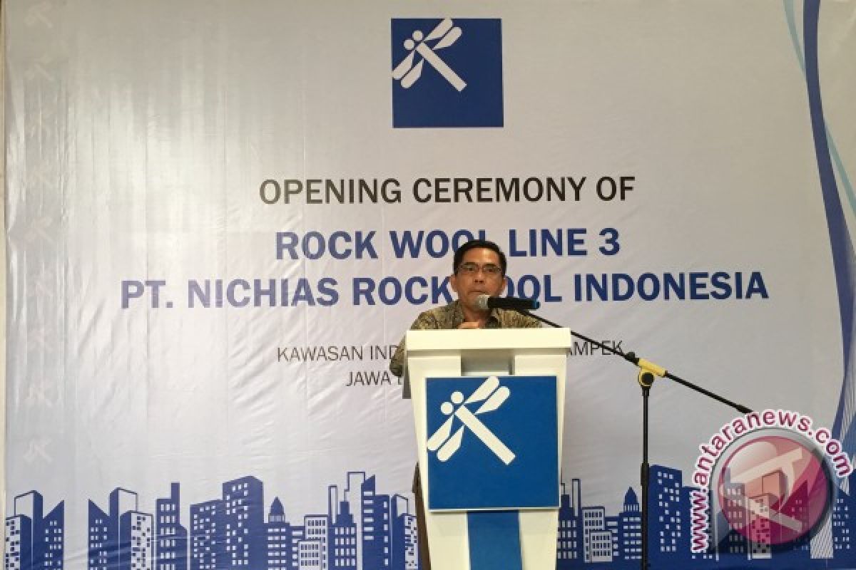 Lini produksi ketiga PT Nichias Rockwool Indonesia mulai beroperasi