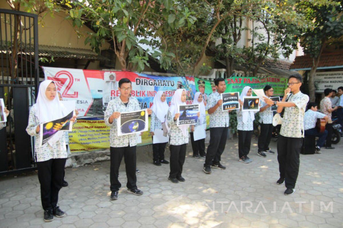 Siswa Al-Muslim Sidoarjo Ajak Masyarakat Jaga Lapisan Ozon