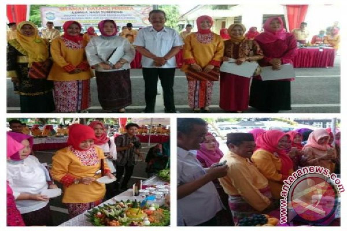 Dharma Wanita Pangkalpinang Gelar Lomba Membuat Nasi Tumpeng