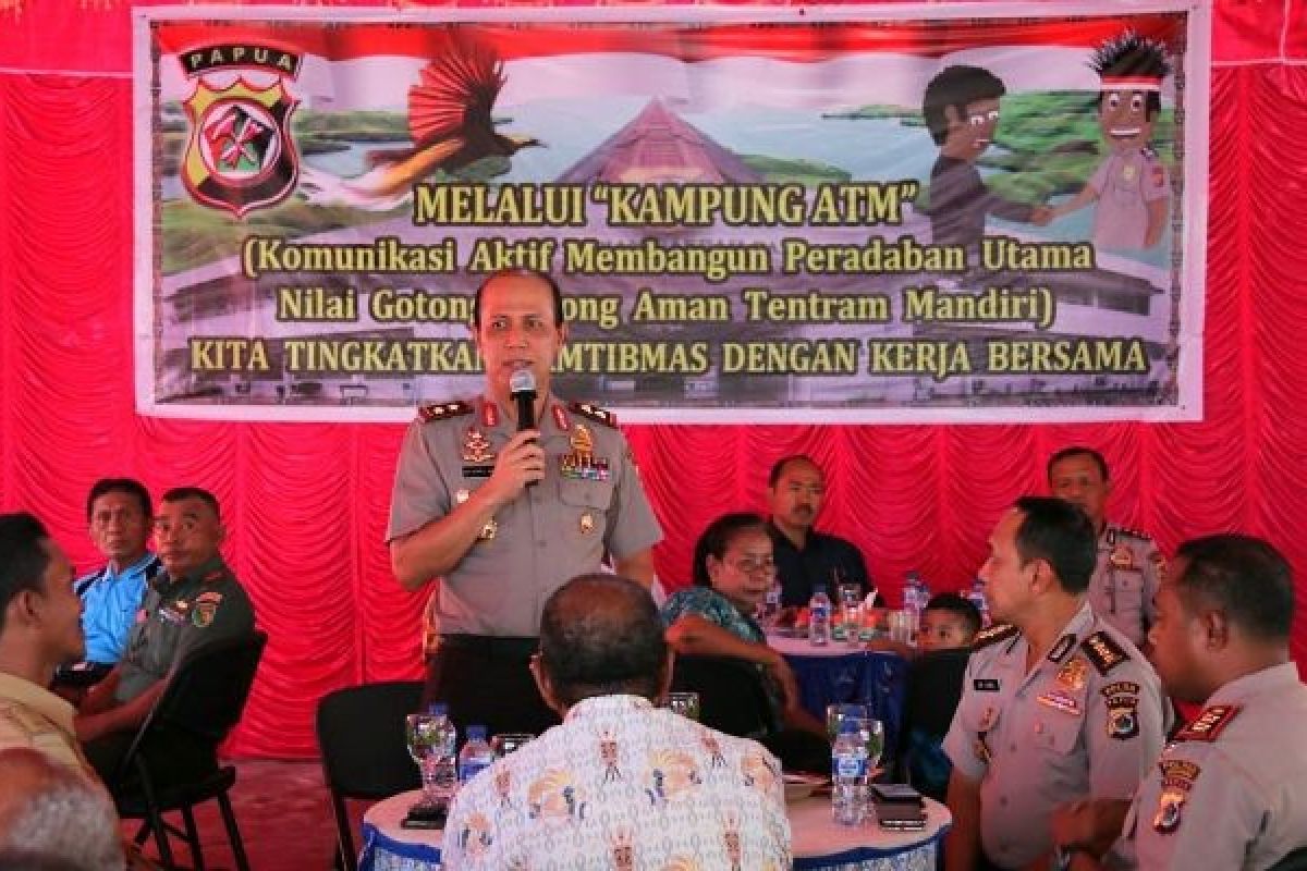 Kapolda Papua sosialisasikan "Kampung ATM" di Nimbokrang