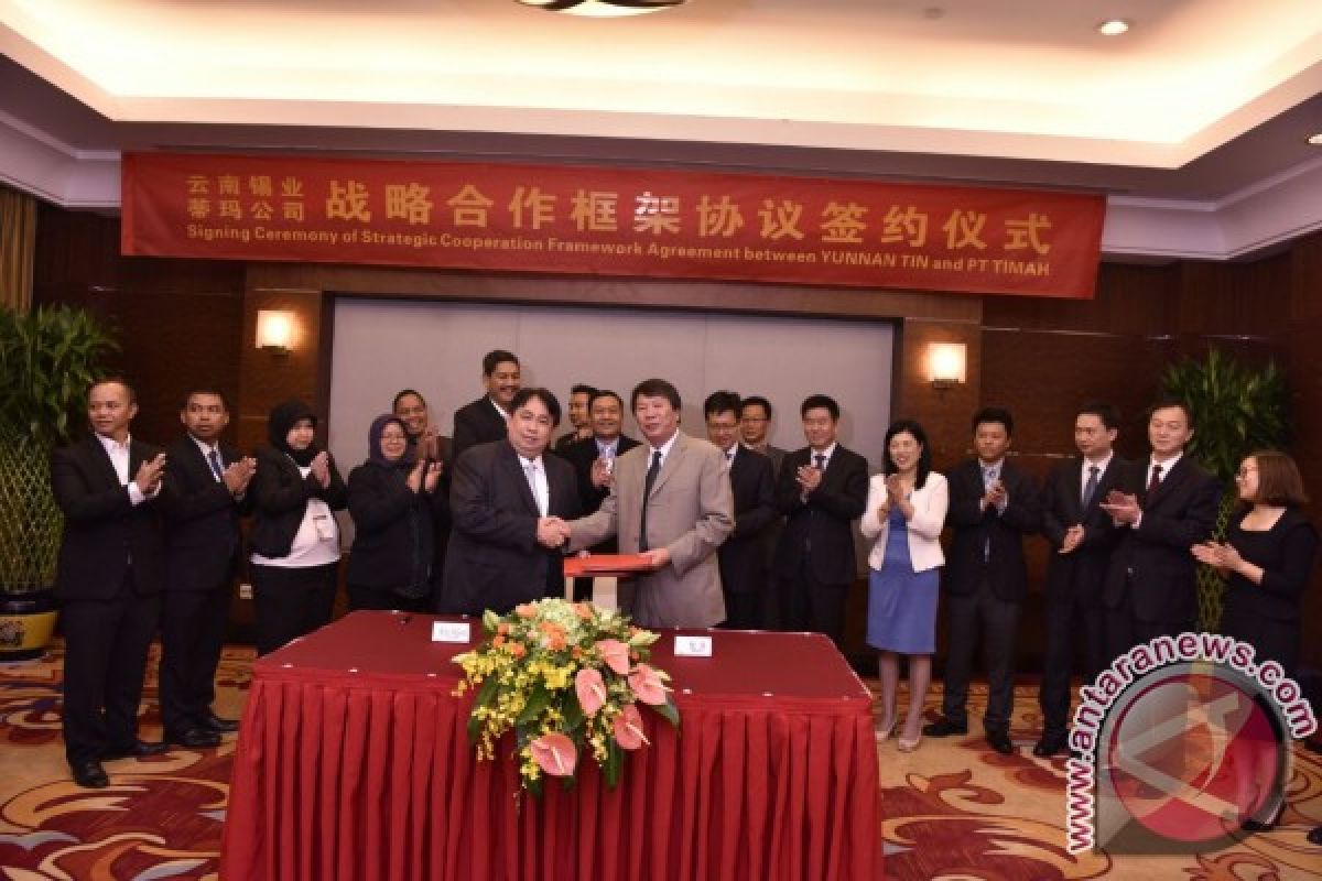 PT Timah - Yunnan Tin Group Jalin Kerja Sama Strategis