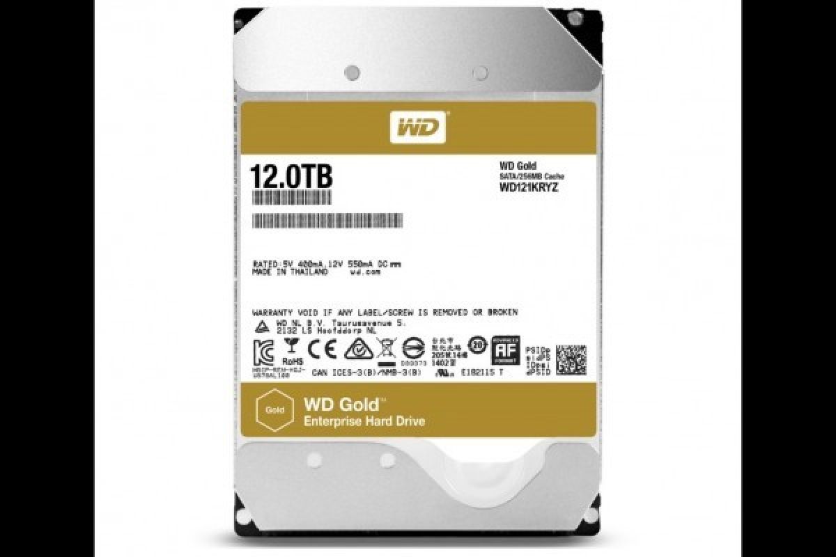 WD Pasarkan Hard Disk 12TB Belasan Juta