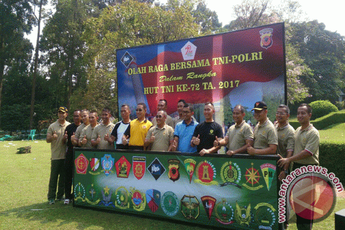 TNI-Polri Olahraga Bersama Perkuat Sinergitas Kewilayahan