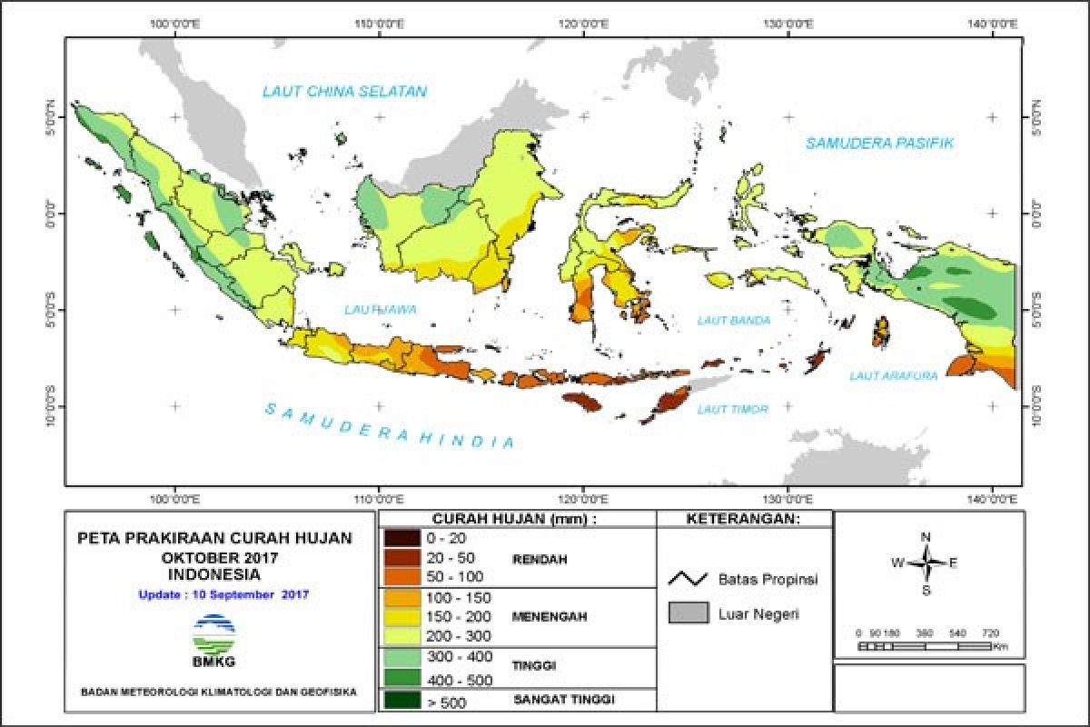 BMKG Prakiraan Lampung Berawan-Hujan Ringan