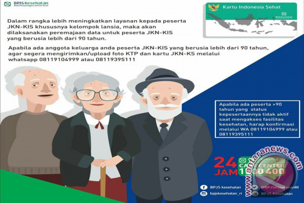 Peserta Lanjut Usia BPJS-Kesehatan Diimbau Perbarui Data