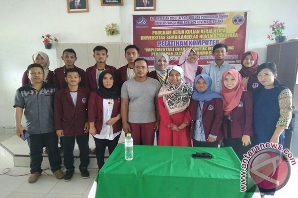 Mahasiswa KKN USN Kolaka Gelar Kegiatan OpenSid 