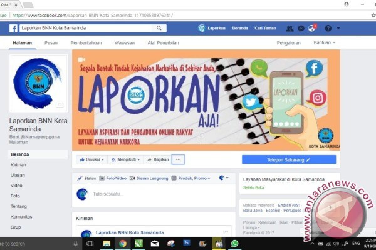 BNNK Samarinda Luncurkan Media Pelaporan Berbasis Medsos