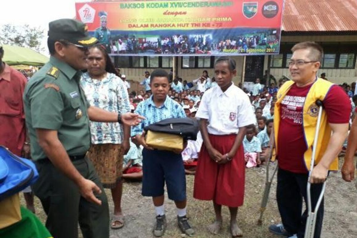 Kodam Cenderawasih dan Lions Club gelar bakti sosial di Wamena