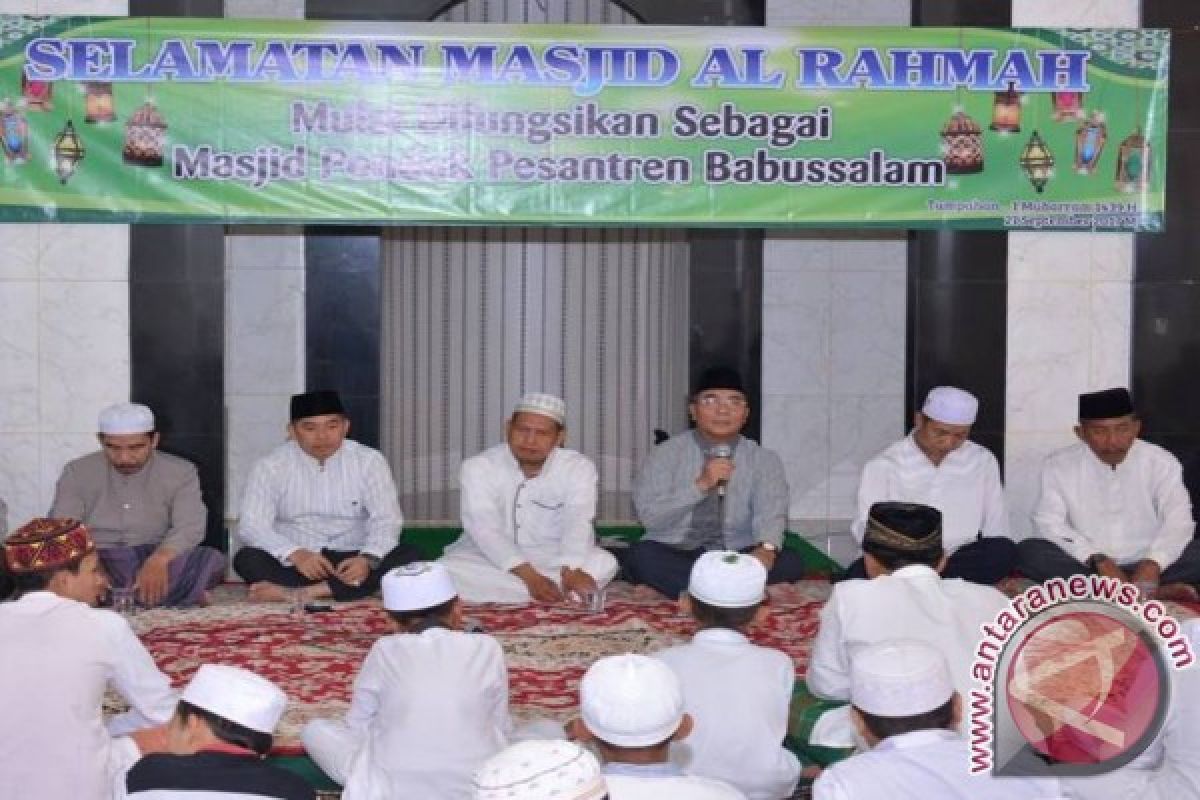 Bupati HSS Hadiri Selamatan Difungsikannya Mesjid Al Rahman